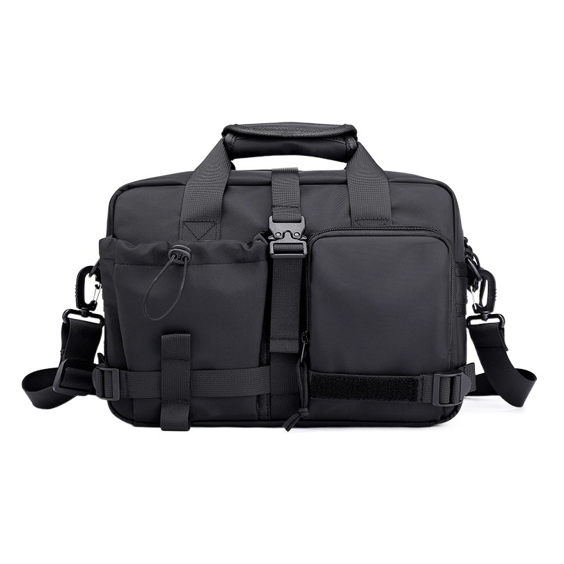 Fashion Motorcycle Chest Bag New Style Unisex Trendy Waterproof Leather Film Crossbody Bag Oxford Cloth Single Shoulder Messenger Bag for Tablets