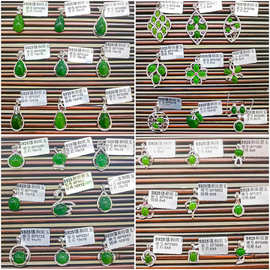 新款925银项链女款饰品首饰 和田碧玉吊坠配饰跨境电商厂家批发