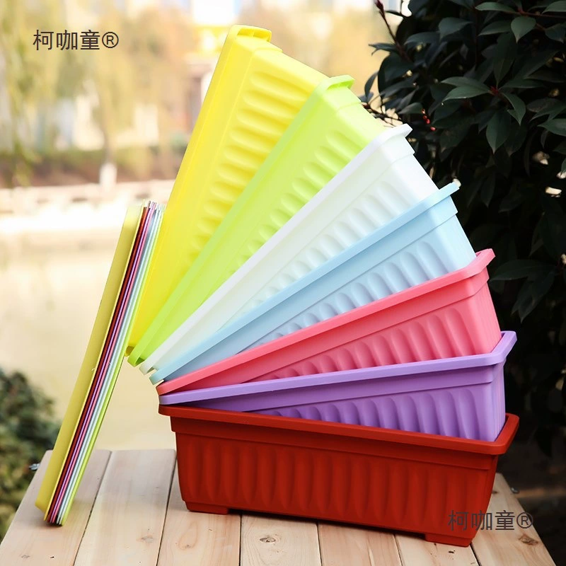 Балконный горшок для посадки овощей, цветочный горшок, прямоугольный, очень большой, пластиковый, бытовой ящик для посадки овощей, домашний Metabo