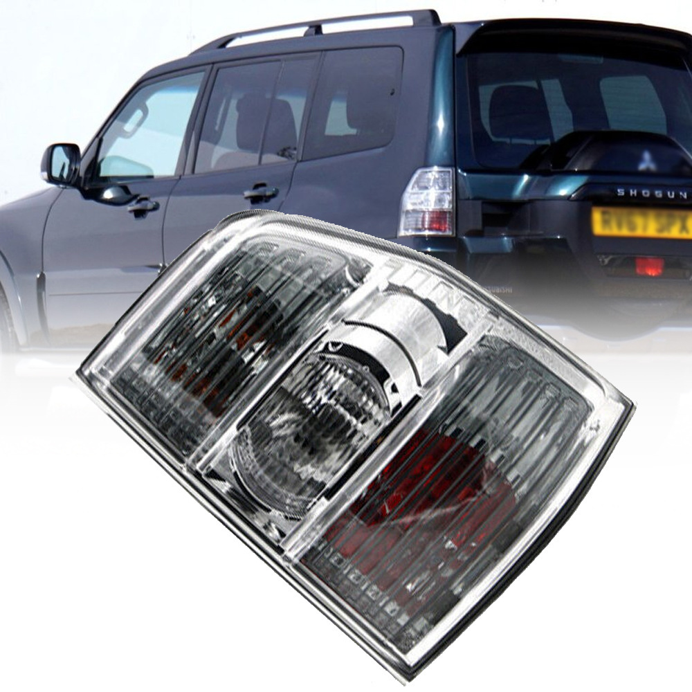 Aplicable a Mitsubishi 07 / 08 / 09 / 10 Pajero V93 / V97 luz trasera derecha y derecha luz de marcha atrás luz de freno cubierta de luz de freno