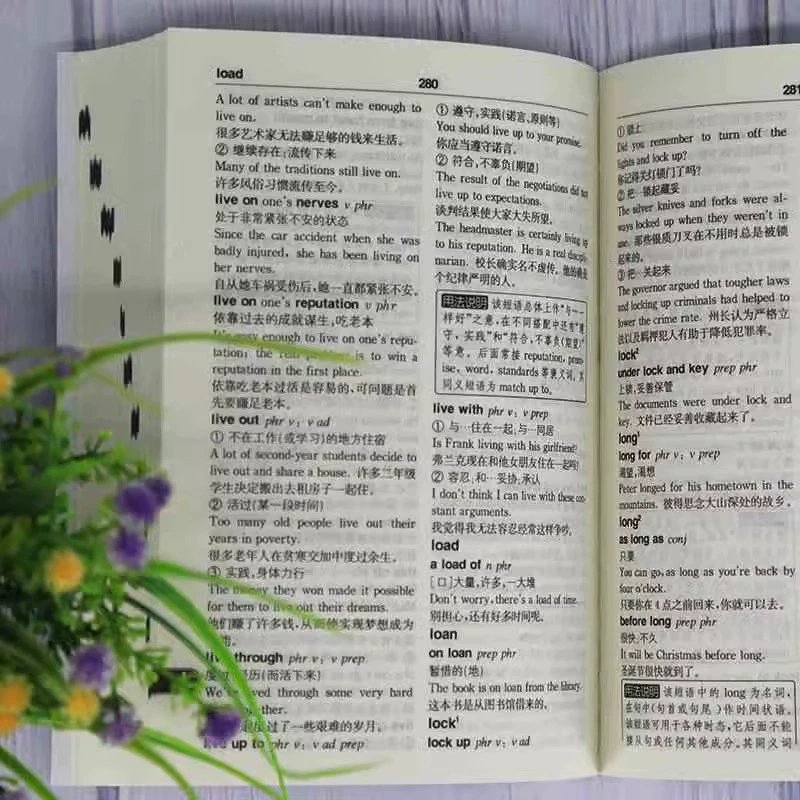English common phrase usage dictionary English phrase fixed collocation usage manual English sentence dictionary