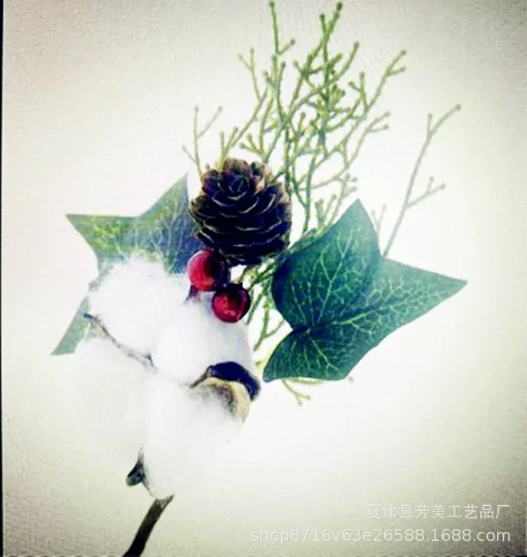 厂家生产棉花系列圣诞新年节日装饰配件 婚礼diy辅料立体圣诞棉花
