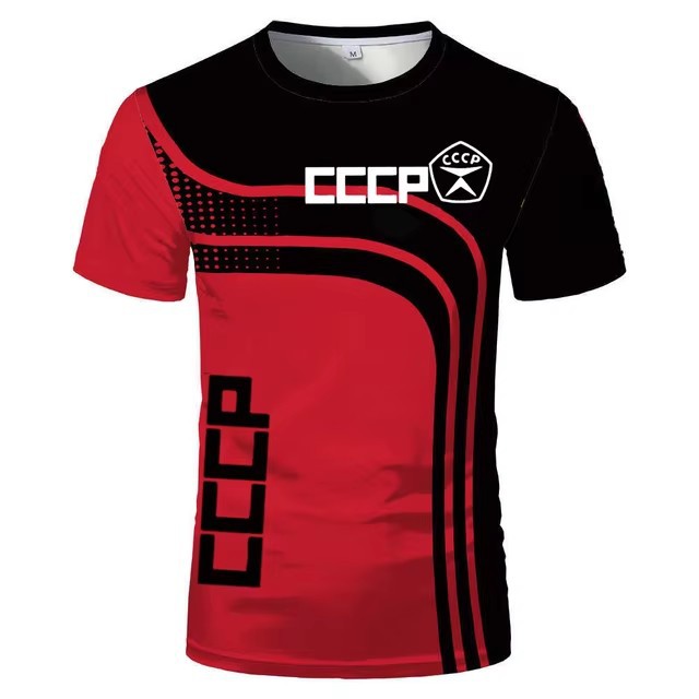 Spot Sports Spot suelta cuello redondo manga corta transpirable camiseta de hombre piel de camarón transfronterizo venta caliente impresión digital 3D