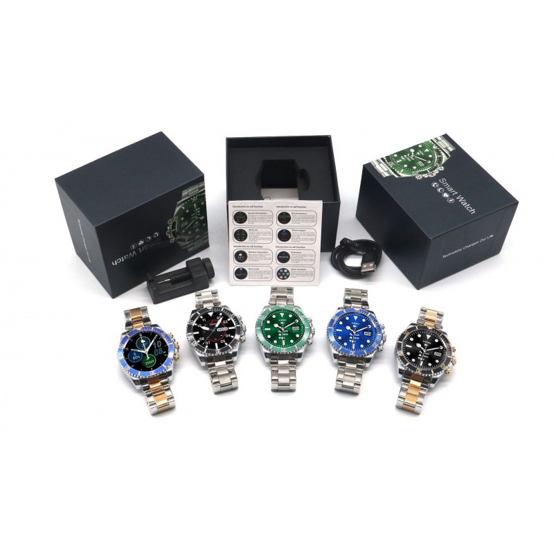 Reloj Inteligente AW12 con Suministro Directo Transfronterizo, Llamadas Bluetooth, Frecuencia Cardíaca, Detección de Presión Arterial, Resistente al Agua, Informal para Hombre, Monitoreo de Salud