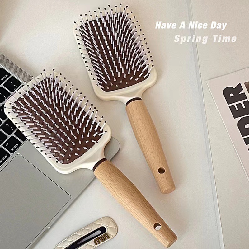 Bolsa de aire peine madera cuero cabelludo masaje cojín aire peine mullido mujeres especial Pelo Rizado peine SF peine alta apariencia