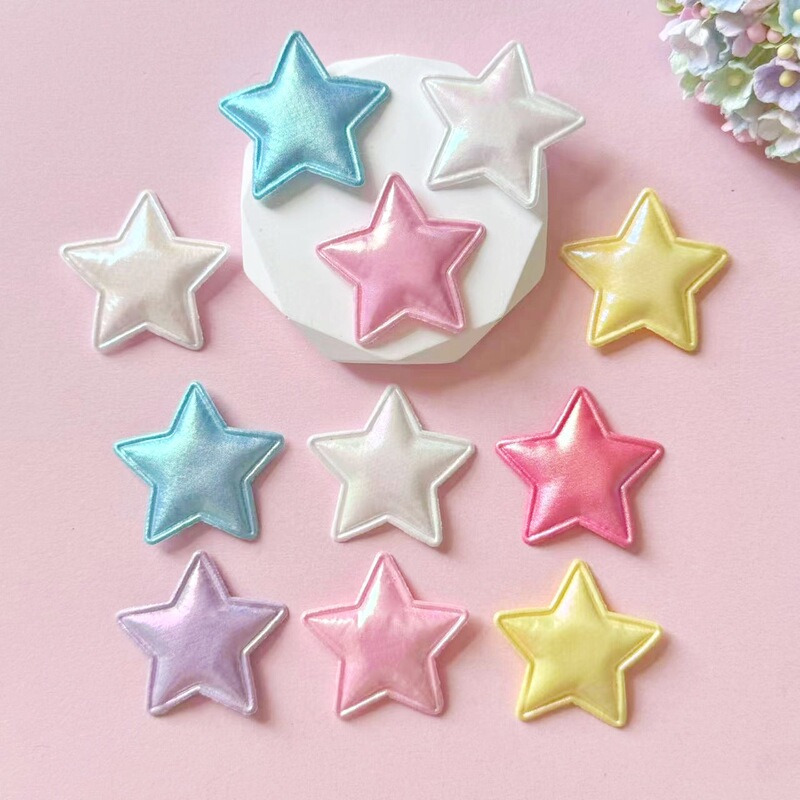 Autumn and Winter DIY Kidsren's Hair Accessories Hairpins Headbands Handmade Jewelry Accessories Colorful Glossy Five-Pointed Star Jewelry Accessories