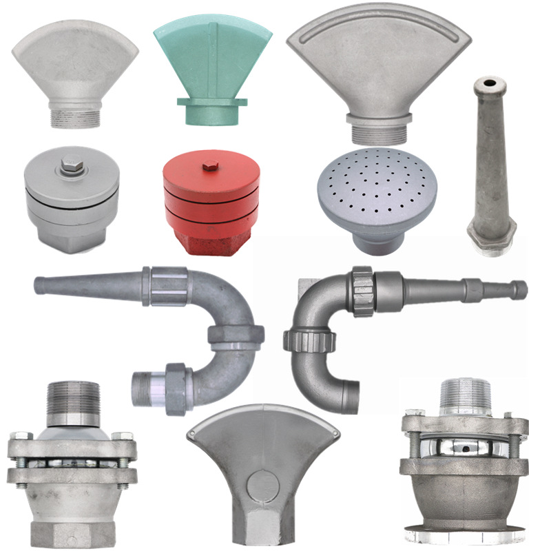 厂家洒水车配件喷头鸭嘴扁口后喷后洒花洒前喷前冲三弯喷枪头