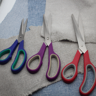 Factory Direct multi-functional three-color stainless steel tailor scissors clothing scissors