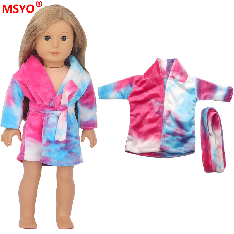 18 pulgadas American Girl muñeca pijamas 43cm xiafu muñeca ropa traje muñeca lindo camisón Pijamas