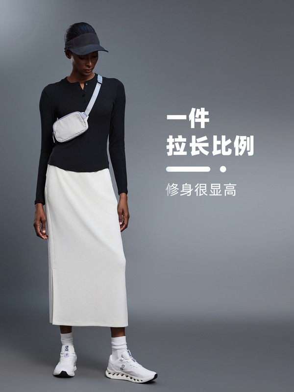 モダールヘンリーシャツ レディース スリムフィット ラウンドネック スポーツ ヨガウェア 長袖Tシャツ ランニング フィットネス トップス D25146|undefined