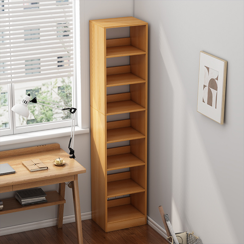 A prueba de polvo estantería pared hueco estrecho gabinete vertical hogar pequeña estantería con puerta gabinete de almacenamiento piso sala de estar vitrina