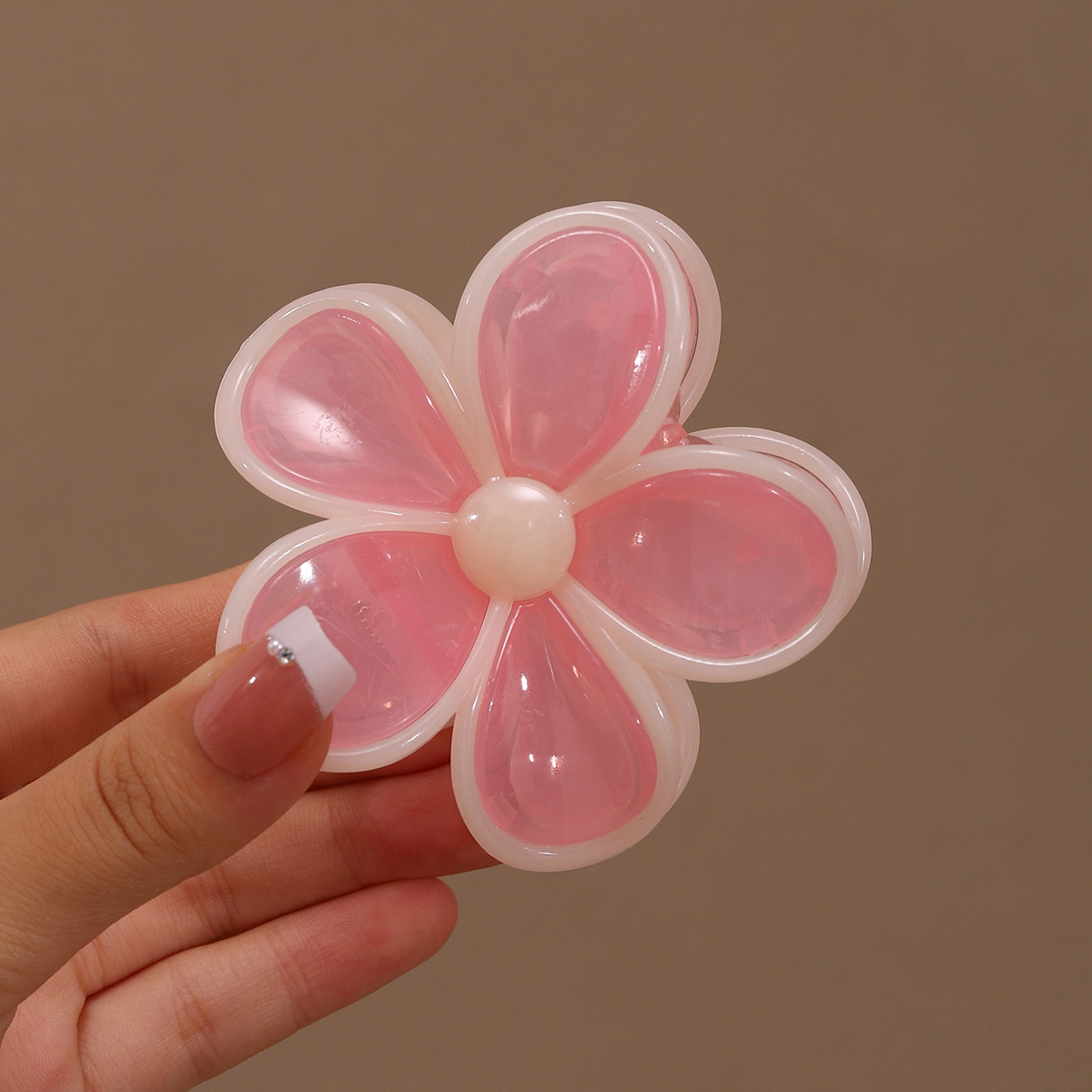 Huevo flor broca de pelo grande empalme dulce diaria textura tierna versátil retró placa de cabello adornamiento de cabello nueva flor coreana