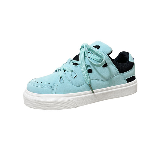 National trend ins Hong Kong style niche retro couple canvas shoes chic all-match college thick-soled casual sports sneakers for men