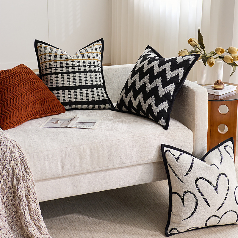 Inswind almohada de peluche almohada sofá sala de estar ventana flotante nórdica lujo ligero sensación de alta calidad almohada de apoyo cojín de respaldo grande