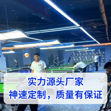 定制LED台球厅装饰灯台球室氛围灯台球桌吊灯办公室长方形造型灯