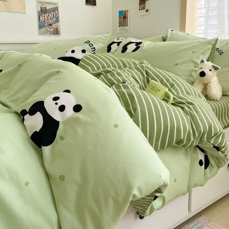 Детский комплект постельного белья с цветочным принтом, 3‑ или 4‑предметный, размеры 1,2–2,2 м