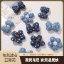 波点手工可爱布艺五瓣花