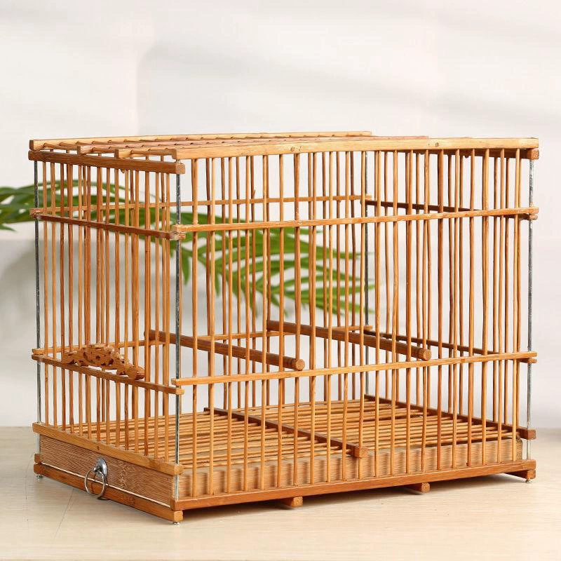 Бамбуковая клетка для птиц Bamboo Fang, клетка для мелких птиц, бамбук, декоративная
