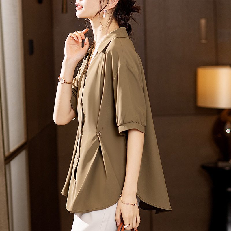  夏  S-4XL 大きいサイズ シャツ/ブラウス