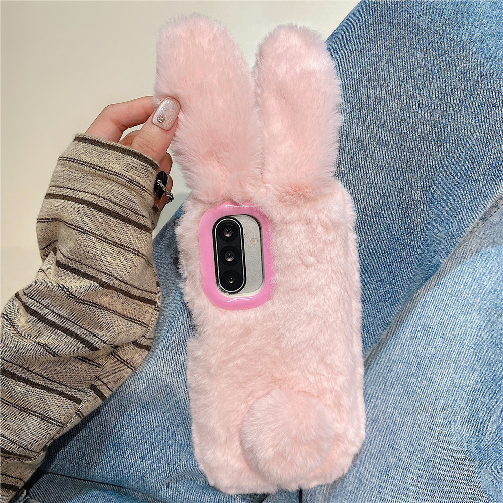 Flauschige Hasen Handyhülle Für Samsung Galaxy S Und A Serie_voghion.com
