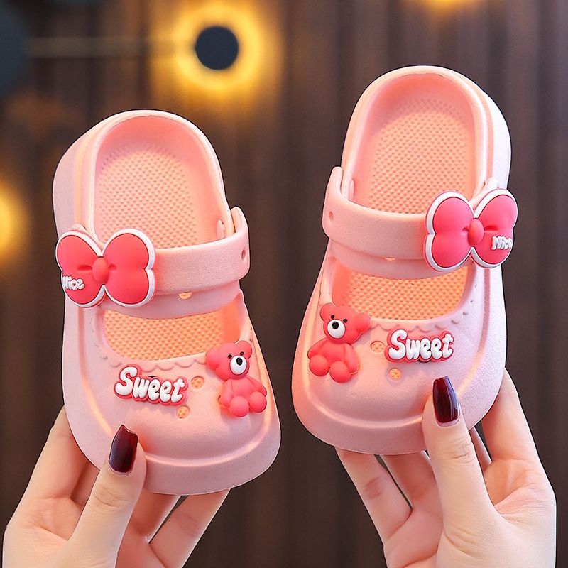 Zapatos de princesa EVA zapatillas nuevas zapatillas de oso para bebés antideslizantes bohémias para niñas