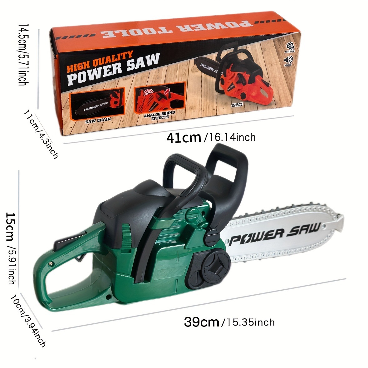 Conjunto de herramientas para niños transfronterizas, mini-Xiyin simulación de madereras, juguetes de reparación de motosierra eléctrica