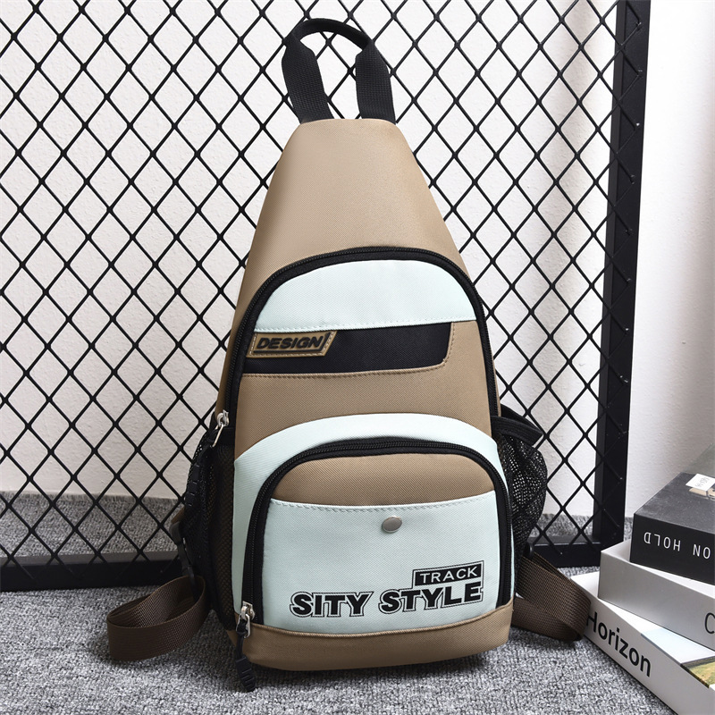 ユニセックスチェストバッグ卸売クロスボーダー新しいトレンディな通勤小さなショルダーバッグは、シングルショルダーダブルショルダークロスボディチェストバッグとして使用できます|undefined