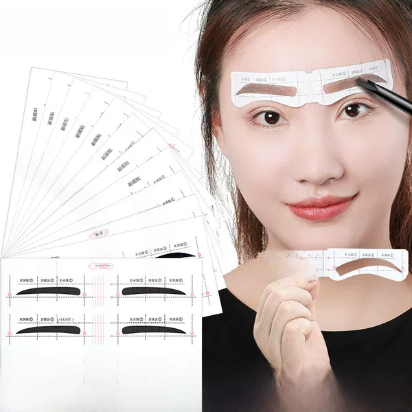Adjustable Eyebrow Stickers, Eyebrow Shaping Cards, and Eyebrow Shaping Tool Set for Dropshipping, Eyebrow Shaping Templates