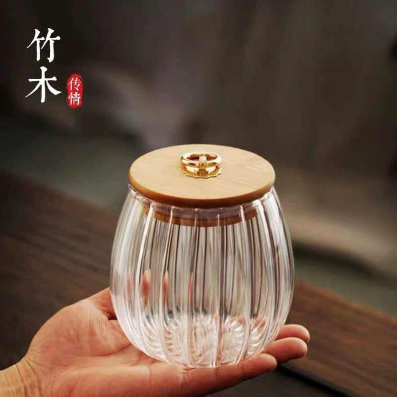 Glass Japanese transparent bottle, tea, capacious storage system
