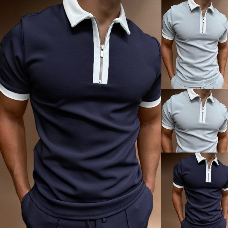 summer polo with zipper