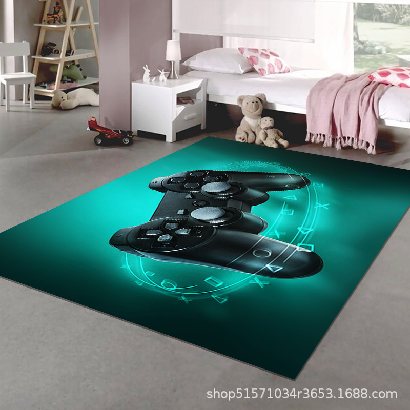 Máquina de juego al por mayor transfronteriza alfombra de dibujos animados de videojuegos mango juego alfombra cyberpunk e-sports alfombra decorativa