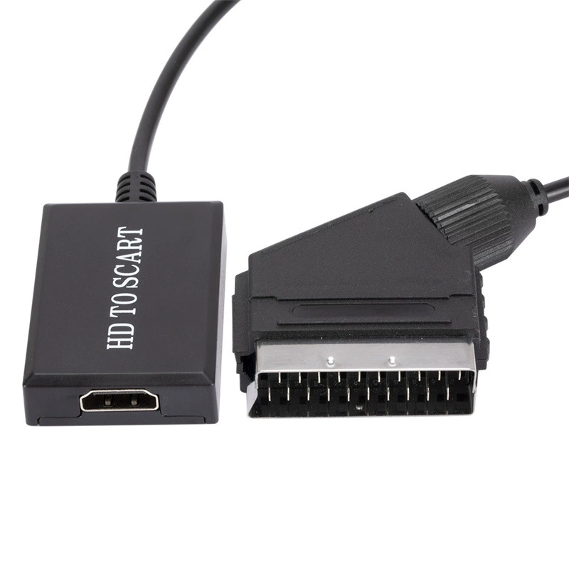 Частная модель HDMI в SCART конвертер 1080p HD виде адаптер HDMI в SCART проводка