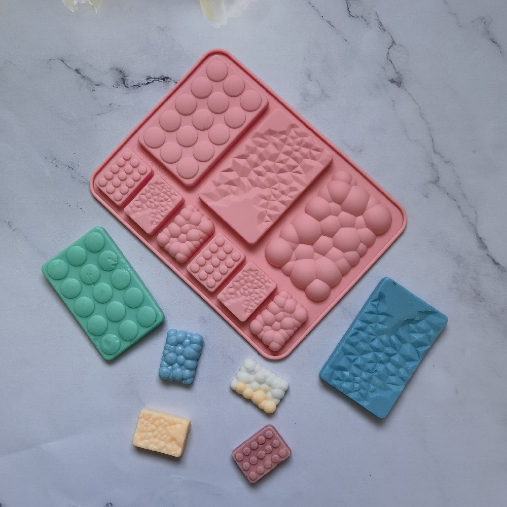 Tamaño de burbuja de chocolate 277 molde de silicona pudín molde de postre pastel decoración cocina utensilios de horneado
