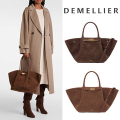 Demellierニューヨークバッグスエード革フロストトートバッグ通勤レトロ片肩手持ち脇下バッグ翼バッグ