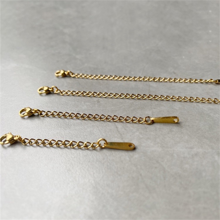 1 Piece Stainless Steel Plating Polished Extension Chain display picture 2