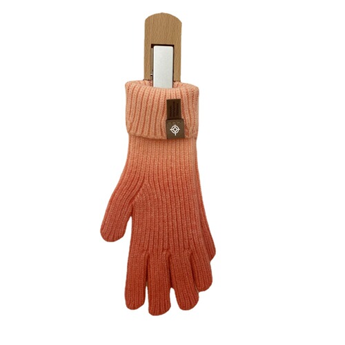 Winter Knitted Gloves in Han Style for  Couples - Acrylic Yarn Gradient Fashion Warm Touch Screen Split Finger Gloves for Women