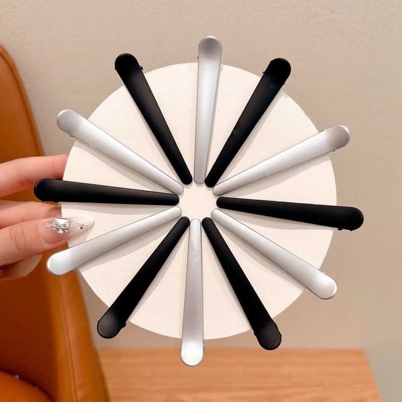 Niños de alta sensación sin marcas franges cortadas clip de pelo coreano simple clip de pelo lateral para niñas no lastimar clip de pelo para el borde de la cabeza