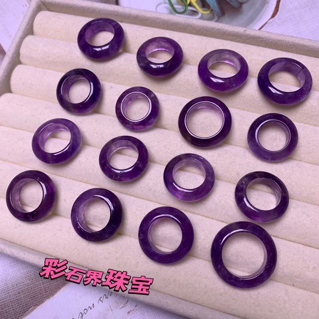 Factory Direct Sales Trendy and Unique Natural Amethyst Rings, Running Rings, Rings, Necklaces, DIY Handmade Crafting Supplies