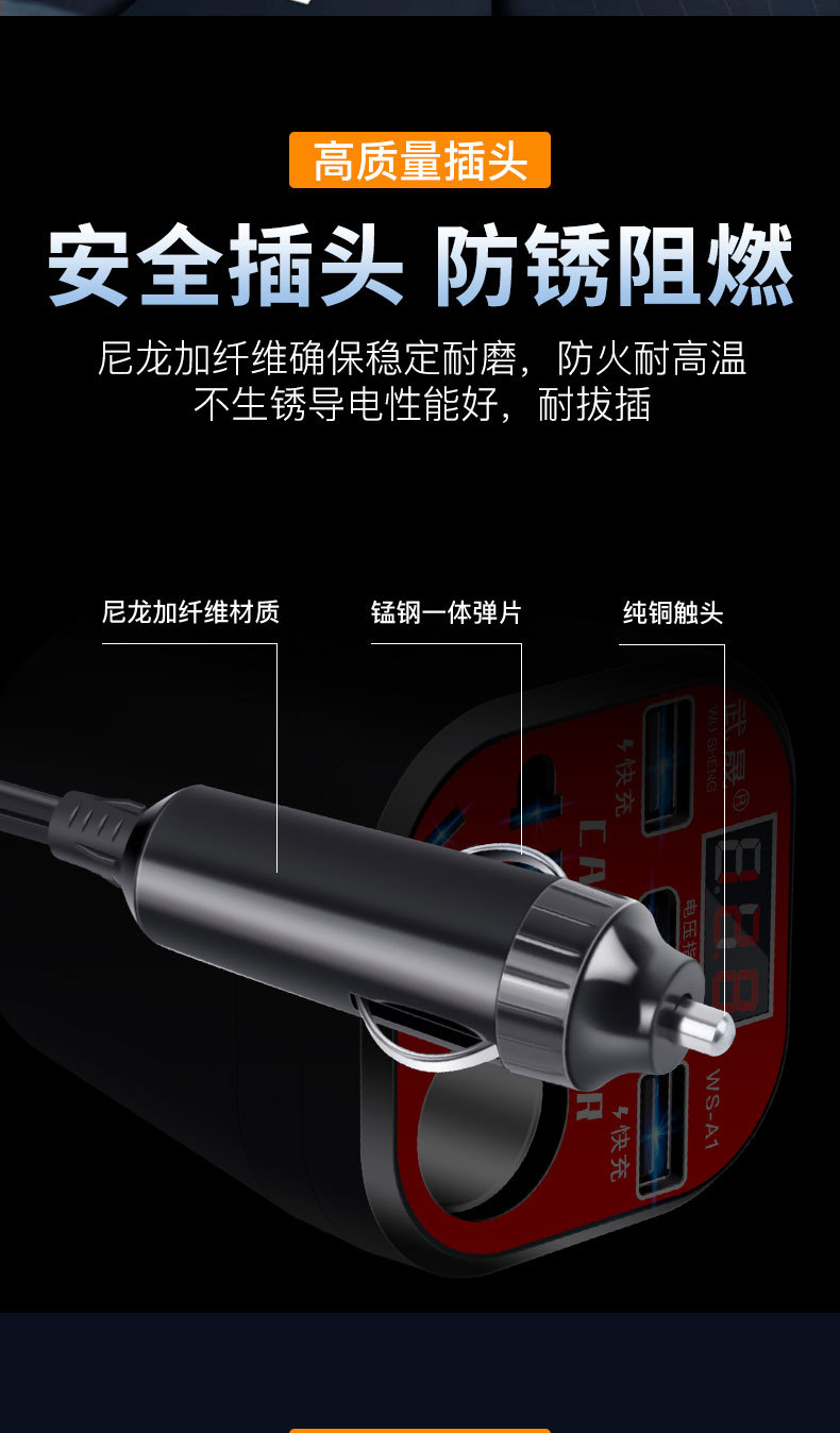 Car Inverter 12V24V Universal to 220V Car Power Socket Truck Smart Charging Inverter Converter