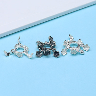 S925���yС���ܭh�ѻ����� �͹Ŷ໨�仨���������DIY�ִ����