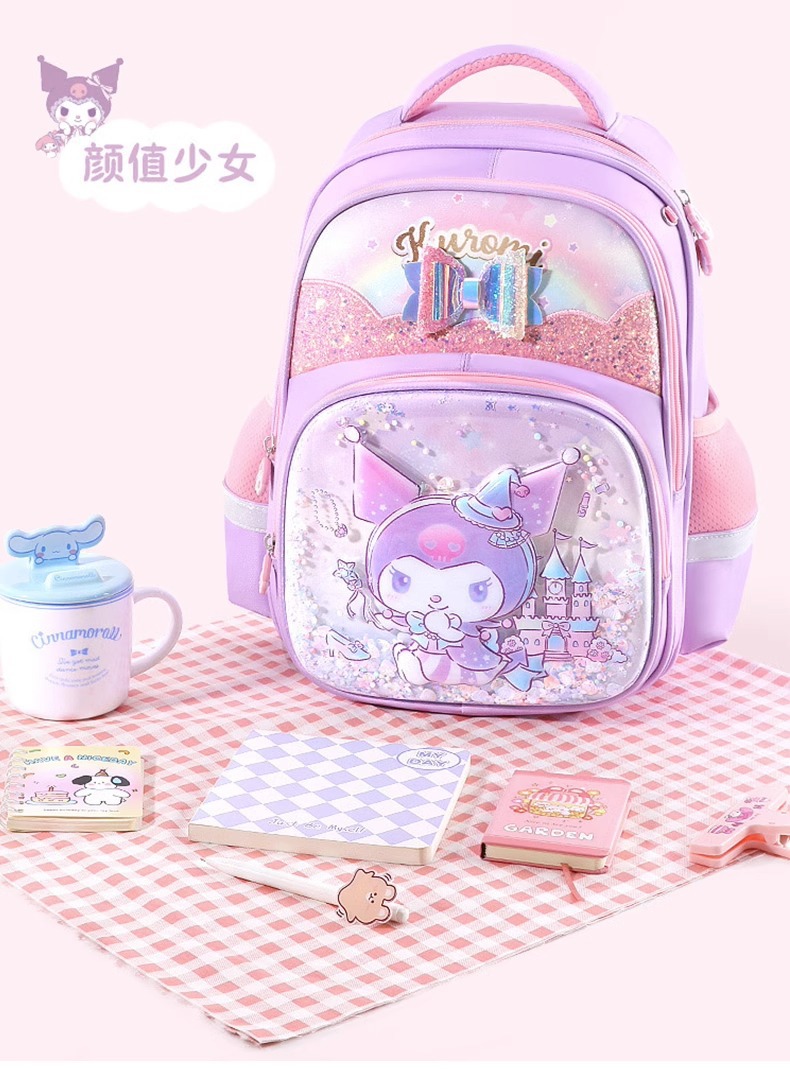 Hello kitty书包女小学生一到三年级女生护脊减负书包可爱双肩包-阿里巴巴