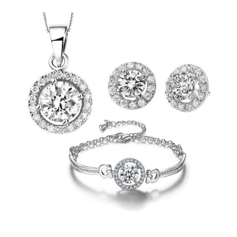 Three -piece silver color