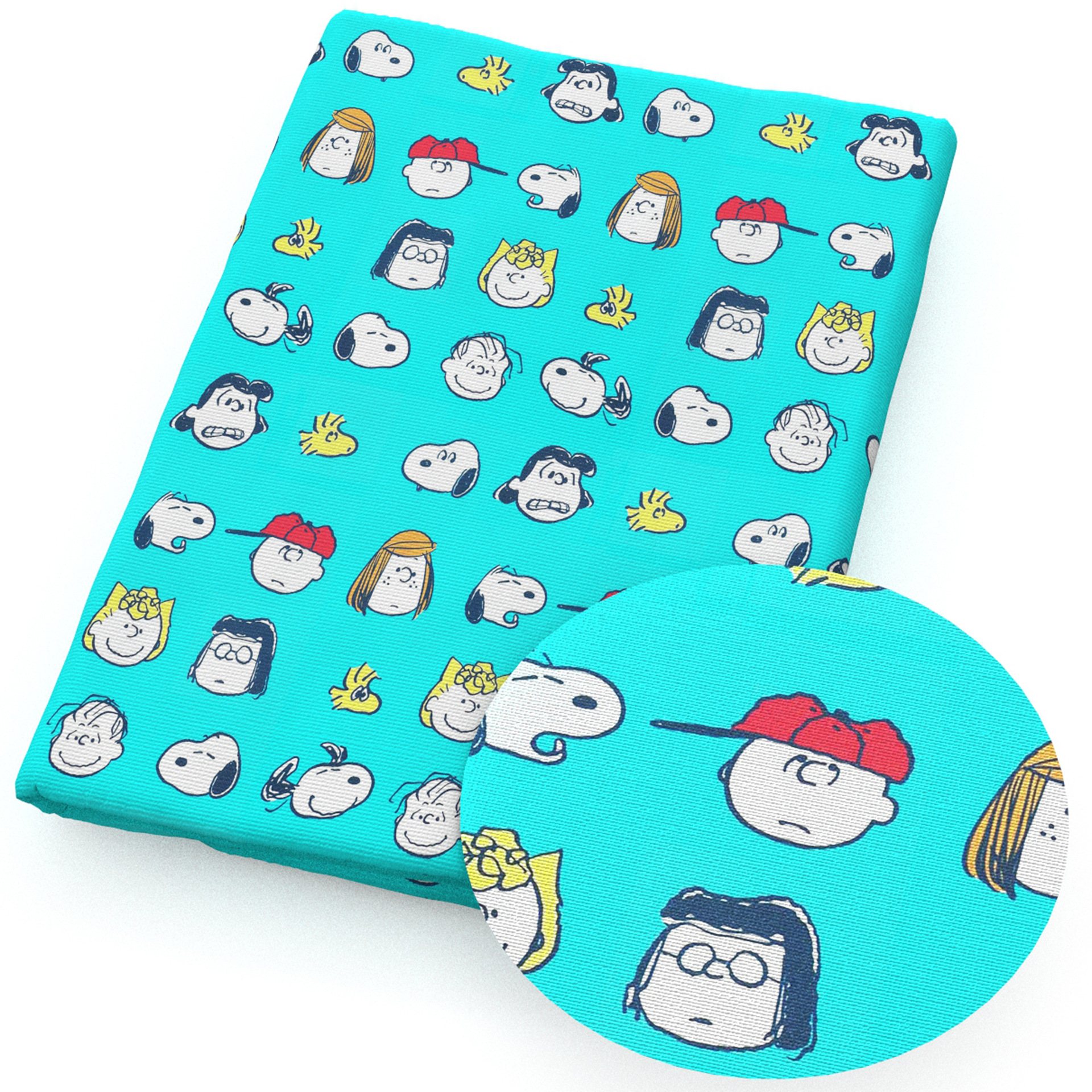 Perro Snoopy impresión de dibujos animados 100% tela de algodón DIY ropa hecha a mano bolsa, 1Yc55667
