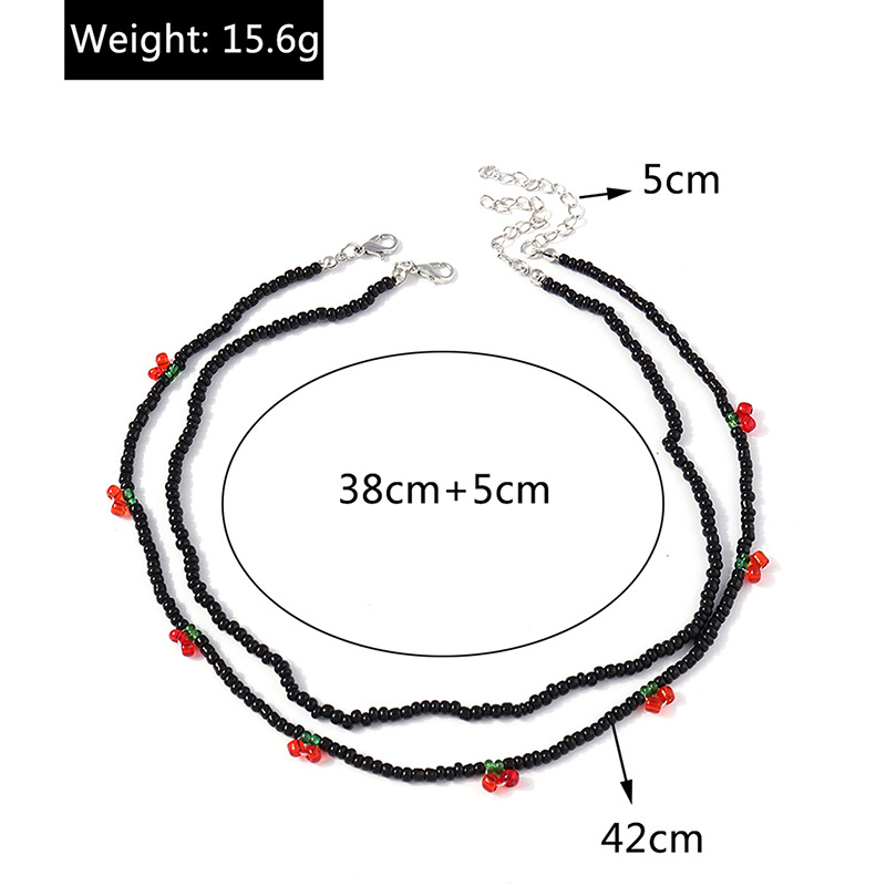 10g Weight Necklace Classification Seed Bead Chain Material Beaded Chain Chain Type 1 Piece, 1 Set Quantity Casual, Holiday, Street Occasion Resin Material Flower Pattern All Seasons Season Women's Gender Beaded Design Elegant, Lady Style Elegant Lady Flower Resin Beaded Chain Beaded Necklaces Wholesale 9