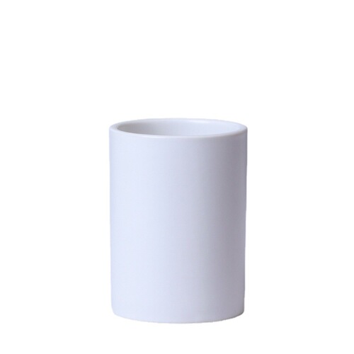 Minimalist Creative Japanese Black and White Straight Tube Handleless Hotel Toothbrush Cup Mouthwash Cup Set Logo