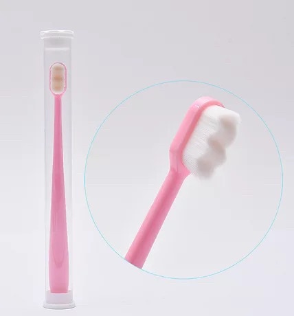 cepillo de dientes de lana suave, cepillo de dientes de carbón de bambú super fino, cepillo de dientes super nano, cepillo de dientes protector de encías doméstico, cepillo de dientes super nano