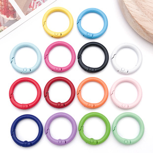 24mm��ɫ�Ͻ��Ꮧ�ɿۈAȦ�ΈA�h�۶��C耳׿ۭhȦdiy�Ʒ���