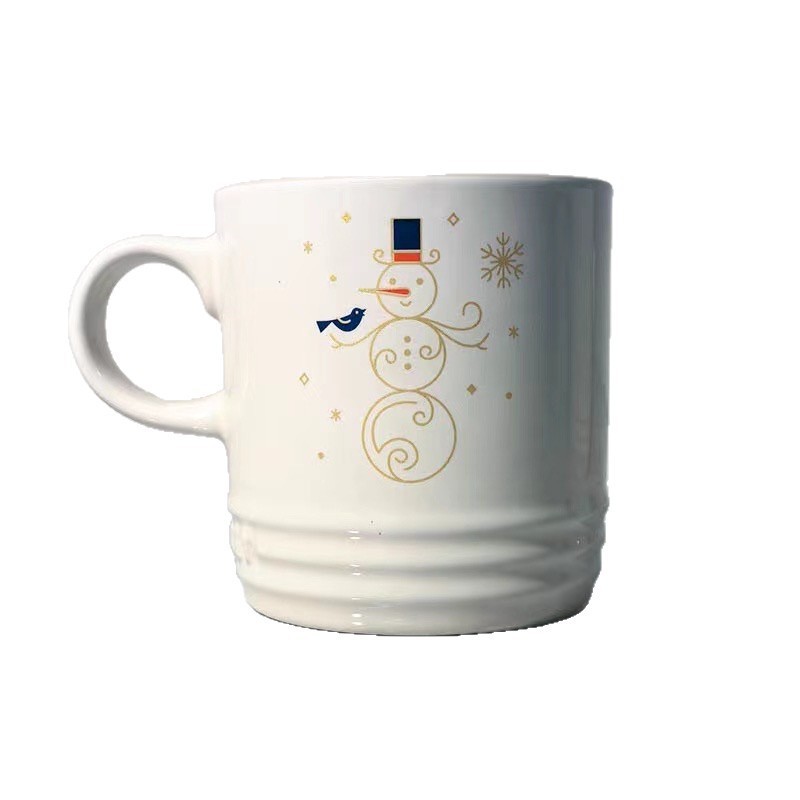 クールカラー ル・クルーゼ クリスマスマグ 4点セット 釉下色 セラミック ドリンクカップ ミルクカップ コーヒーカップ|undefined
