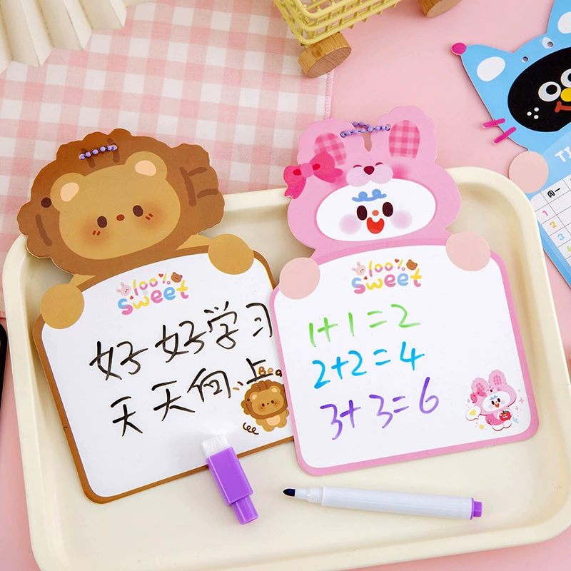 Cartoon double-sided erasable drawing board for kindergarten writing, graffiti, early education