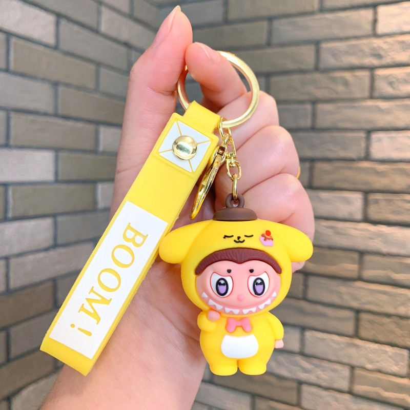 クリエイティブホットスタイルラブブキーホルダー漫画リトルシープペンダントおもちゃベビーグラバーかわいいキーチェーンリング卸売|undefined